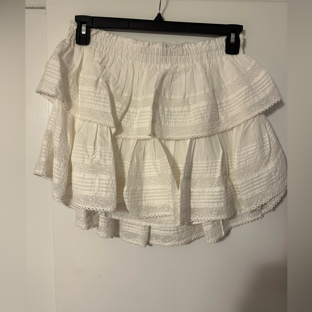 LoveShackFancy Ruffle Mini Skirt - Picture 2 of 8